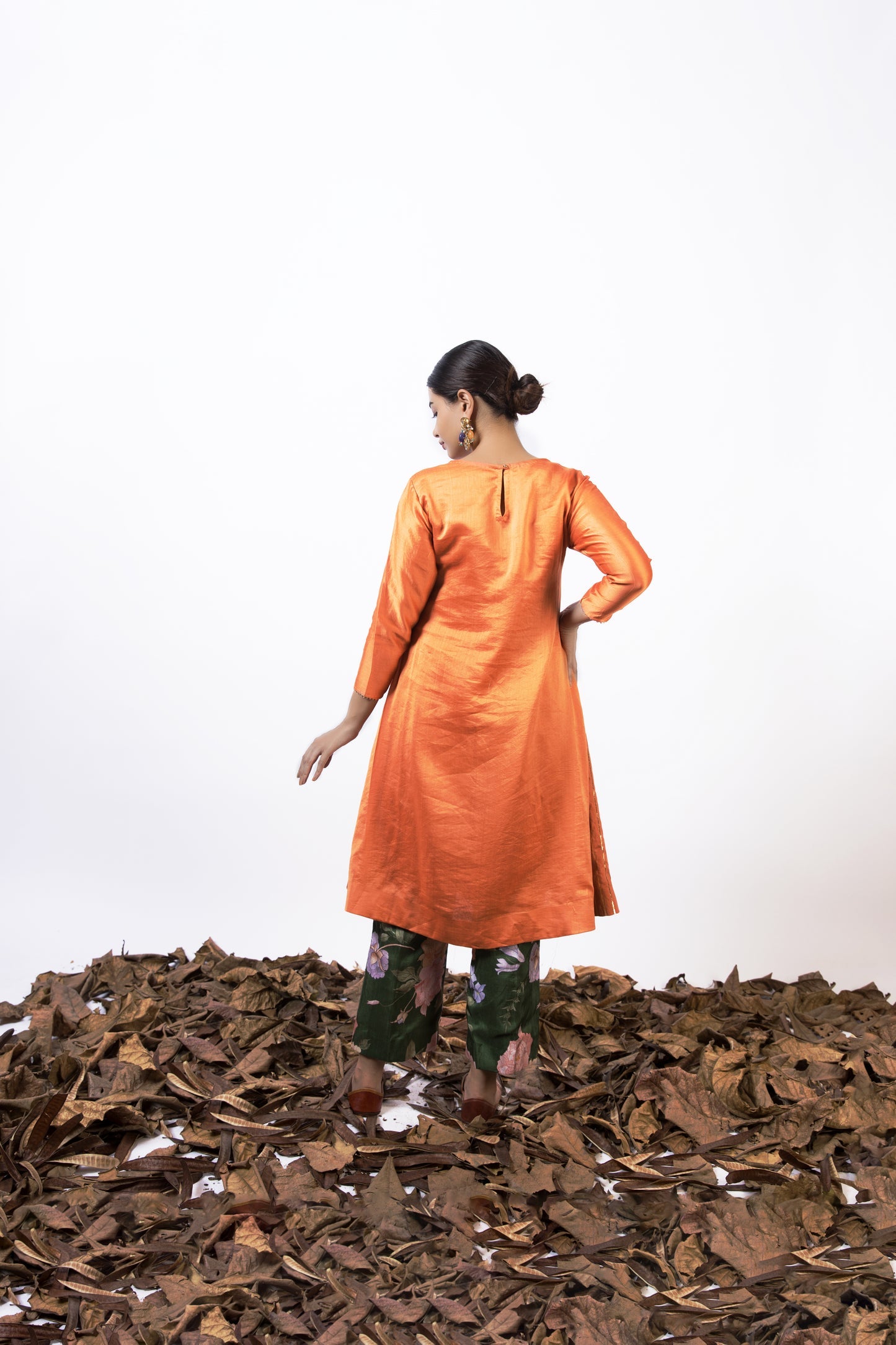 Orange Crush Kurti Set