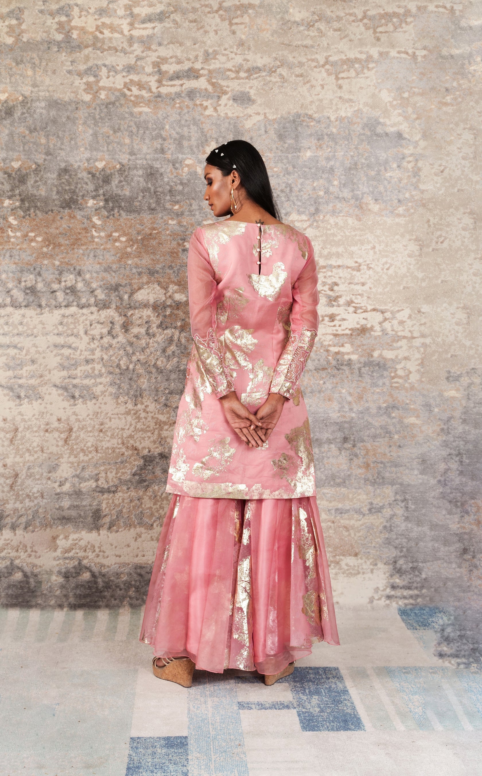 Dejouer-Charm Pink Kurta Set