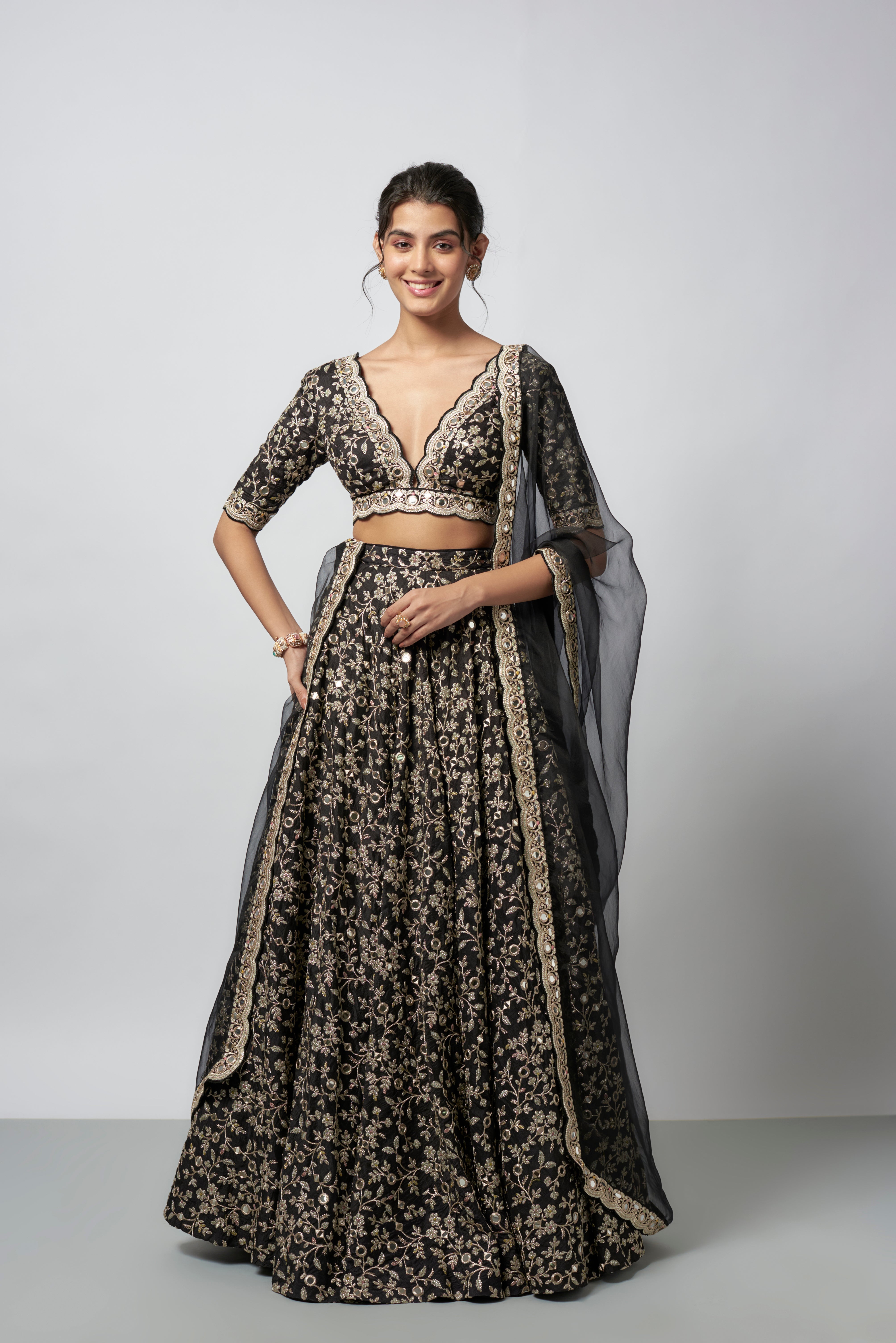 CY Gopi Vaid Eesha Lehenga Set Front 2