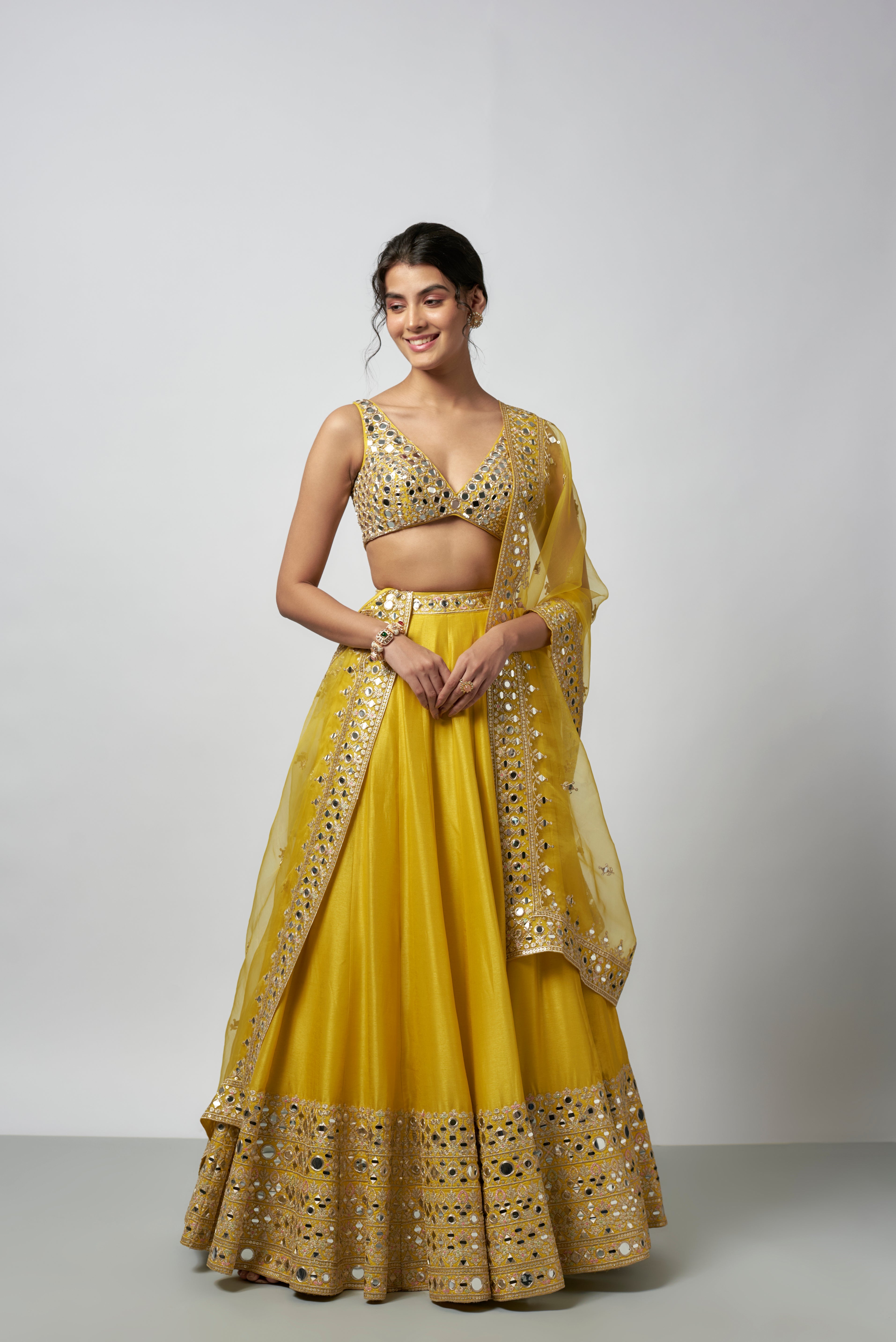 CY Gopi Vaid Kangana Lehenga Set Front 2