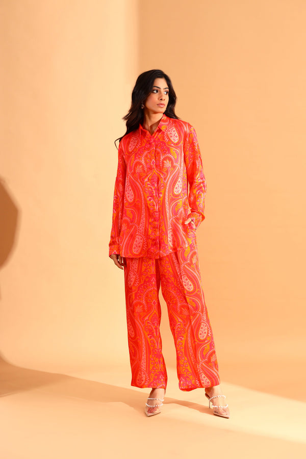Moh India - Paisley Shirt & Trousers Co-ords Set