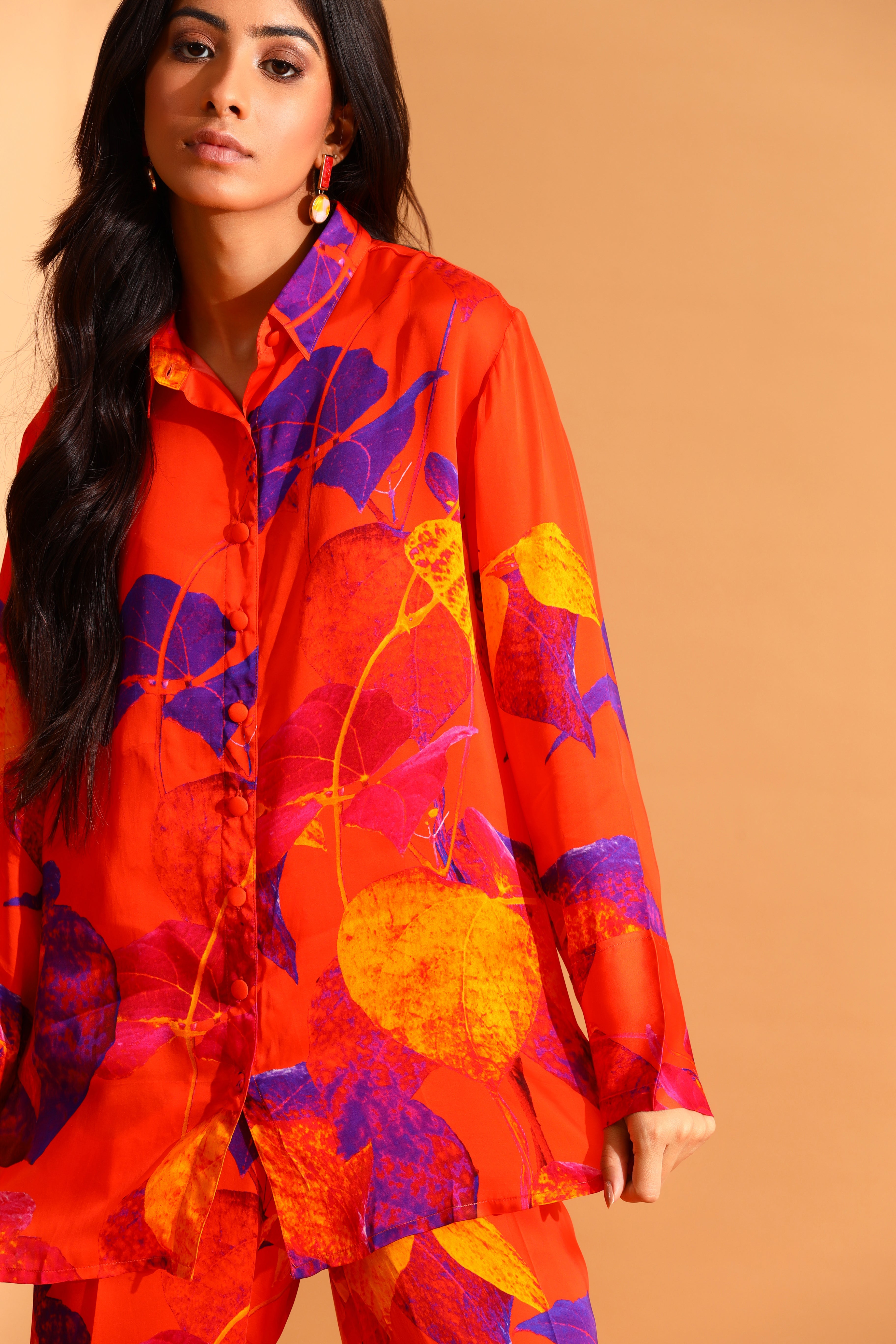 Moh India - Lavender Sunset Shirt & Trousers Co-ords Set