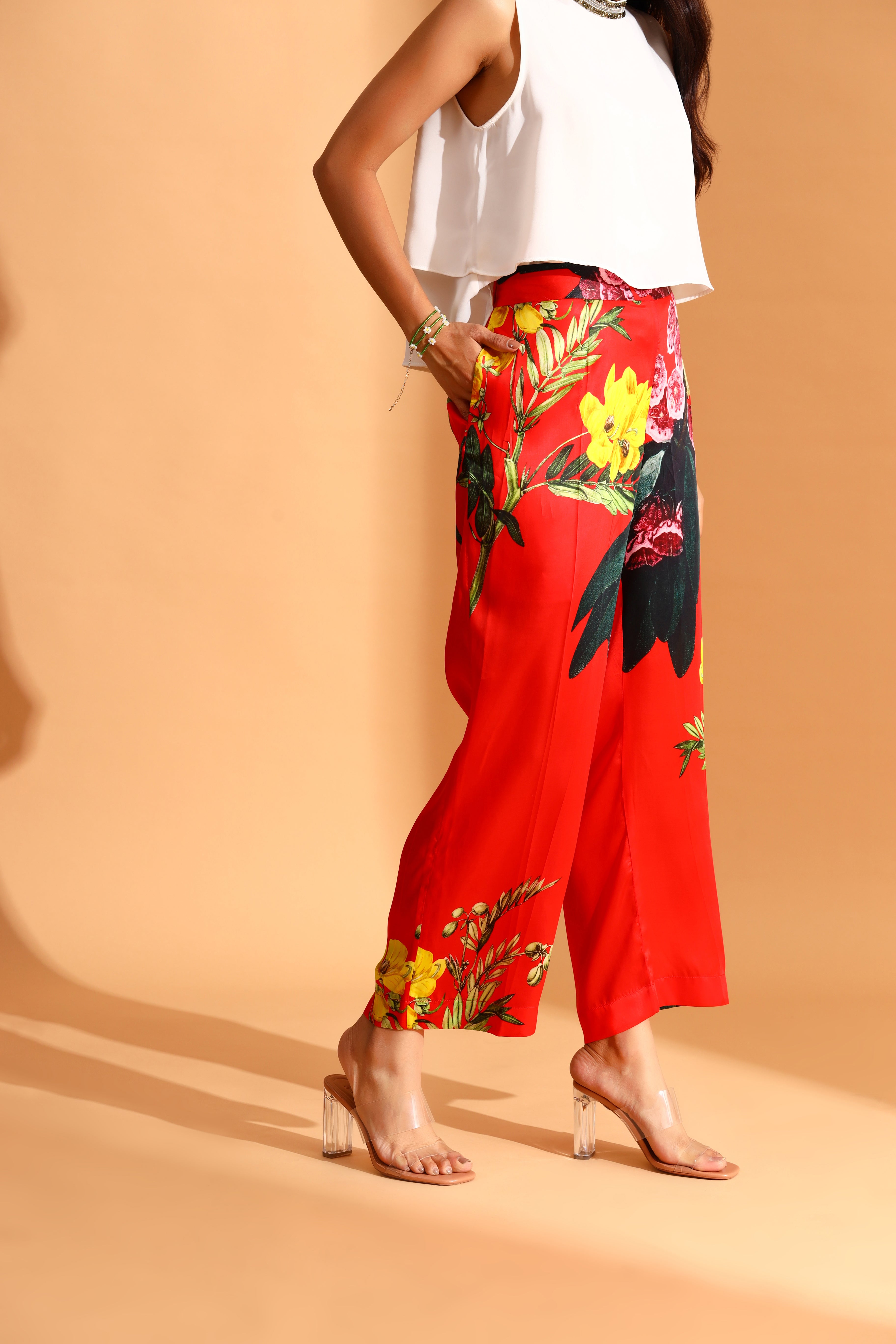 Moh India - Poppies Tunic & Trousers Co-ords Set