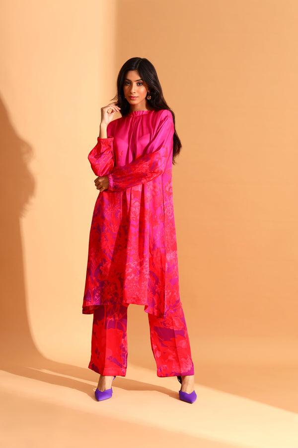 Moh India - Florescence Tunic & Trousers Co-ords Set