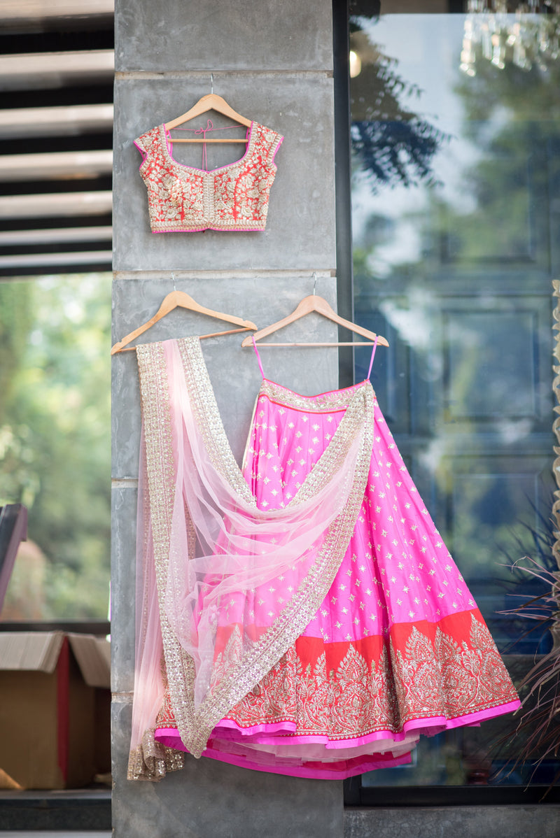 A Pretty Wedding With Bride In Baby Pink lehenga By Anushree Reddy | Pink  bridal lehenga, Bridal lehenga, Pink lehenga