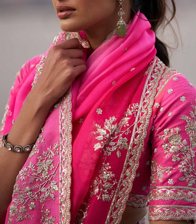 Inayat Embroidered Saree Set