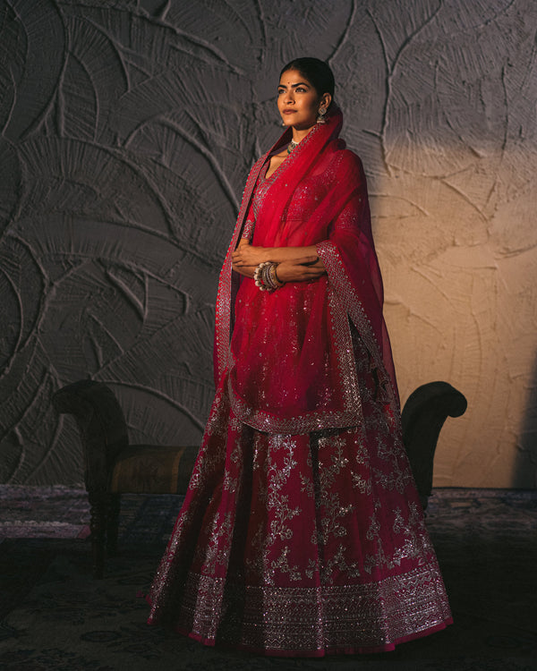 Anushree Reddy - Chhaya - Pink Embroidered Lehenga Set