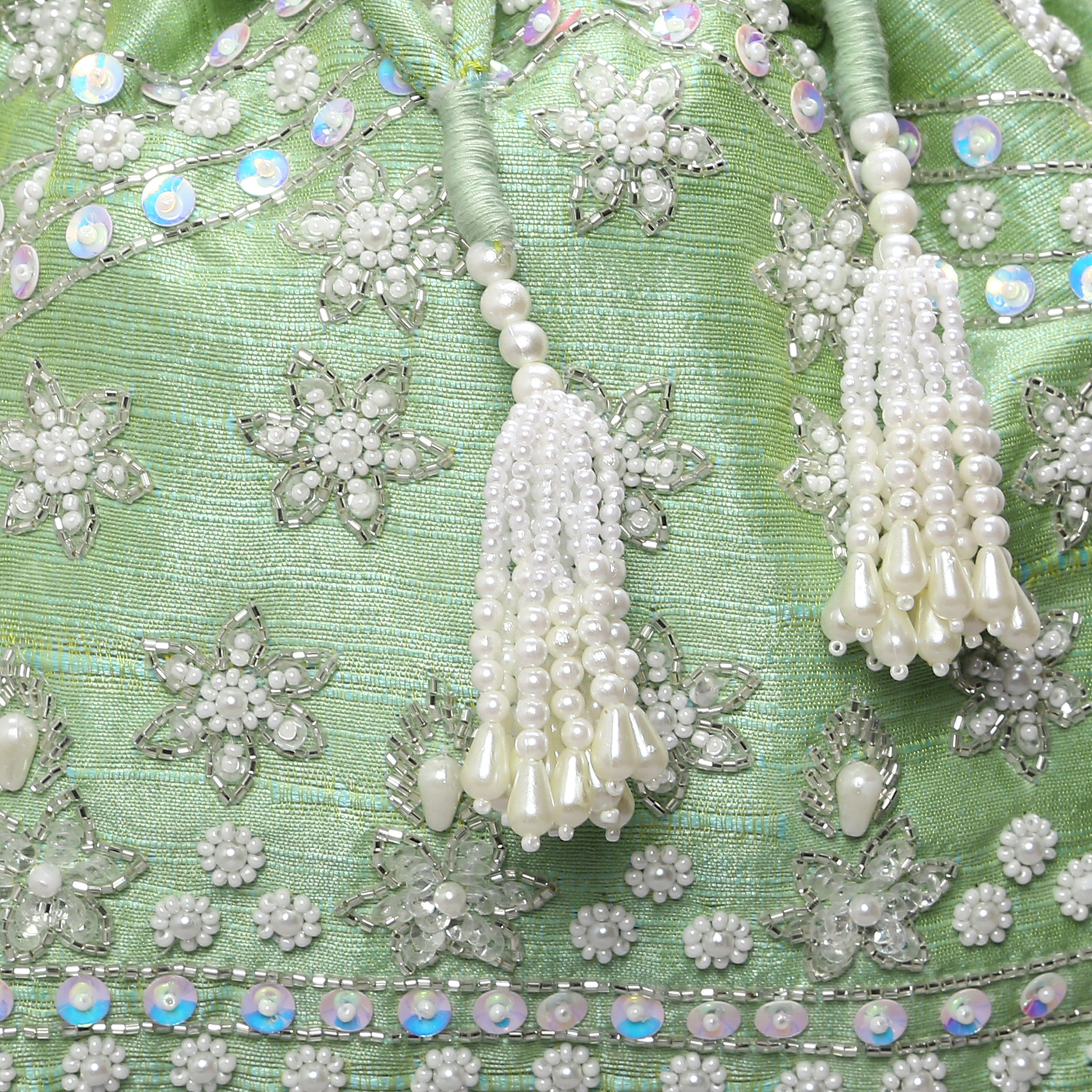 Ornatte - Mint Green Ritika Potli