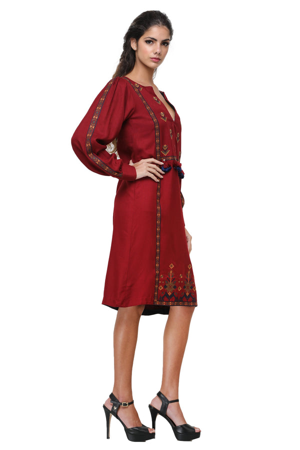 Pinnacle By Shruti Sancheti - Red Embroidered Dress
